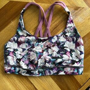 Lululemon Energy Sports Bra Floral Print